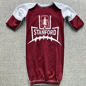 Stanford University handmade upcycled t-shirt newborn gown infant sleep sack
